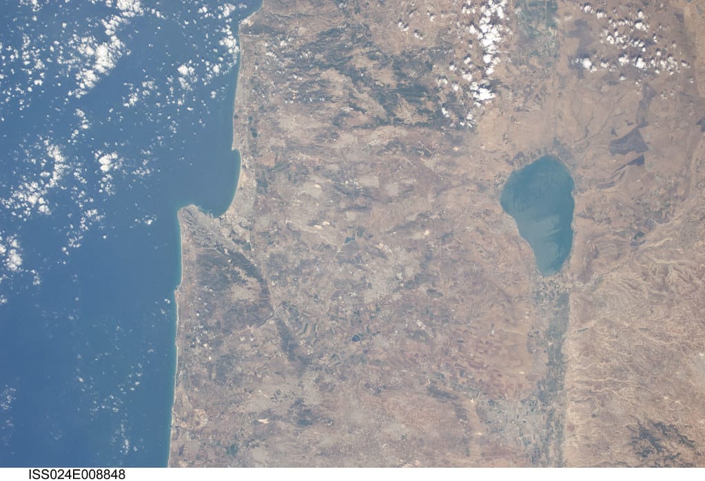 Israel, Jordan, Lebanon, Syria and Palestine (NASA, International Space Station Science, 07/17/10)